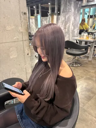 ロング カラー ハイトーン 横浜💞ミオのヘアスタイル