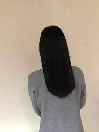 ロング カラー 小島嵩人 縮毛矯正 髪質改善のヘアスタイル