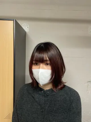 ミディアム tokute 中野真咲🐺のヘアスタイル