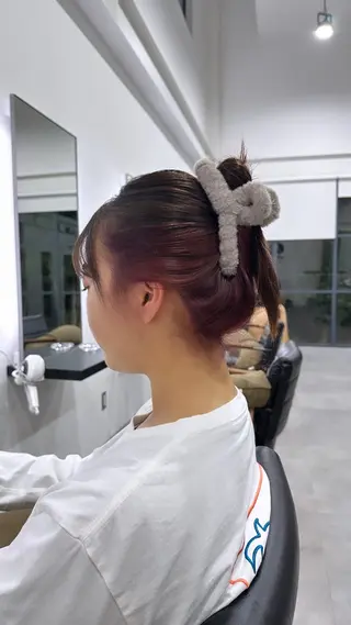 ロング カラー Y.S.H所属・西野 未桜のヘアスタイル