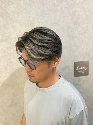 カラー メンズ Taku ／ケアハイトーンのヘアスタイル