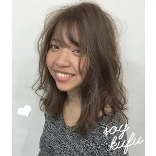 ミディアム 【今だけブリーチ 限定価格💕】すみのヘアスタイル