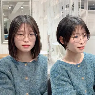 ショート 縮毛矯正/ショート/ レイヤー/畑中正敏のヘアスタイル