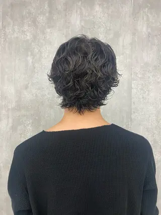 ショート パーマ メンズ ﾚｲﾔｰ🎶似合わせ パーマ🎀ナナコのヘアスタイル