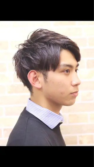 ショート メンズ 高野浩平/フェード ツイストスパイラルのヘアスタイル