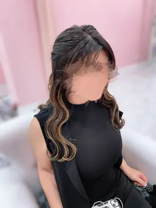 ロング ヘアアレンジ Set Salon Mémoire by miuprierre所属・推し活🪄🩷 川上 佳奈のヘアスタイル