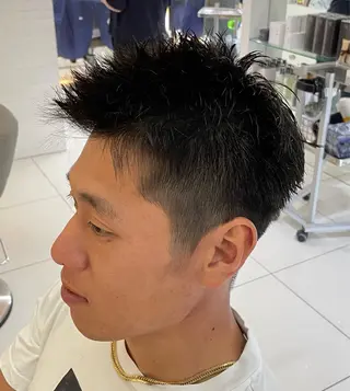 ショート メンズ 髪質改善/縮毛/トリ ートメント/平野広大のヘアスタイル