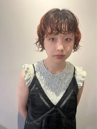 ショート カラー パーマ 吉祥寺/パーマ/ カラー/Abeのヘアスタイル