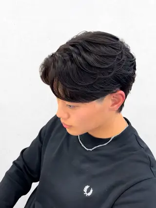 パーマ メンズ become men's hair 栄店所属・メンズパーマ特化型 れいくまのヘアスタイル