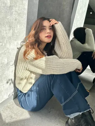 ロング カラー libelle所属・✨️美髪✨️透明感カ ラー✨️大泉翔／店長のヘアスタイル