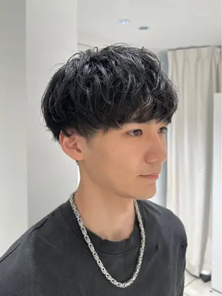 メンズ レイヤー小顔ショート 吉田ジョウのヘアスタイル