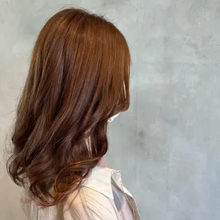 セミロング カラー 🤍透明感つやモテ 🤍池袋╱KARINのヘアスタイル
