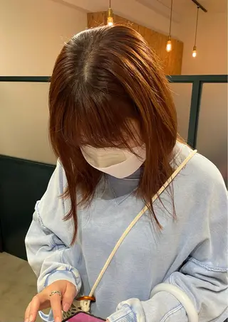 ミディアム カラー パーマ ヘアアレンジ ネイル マツエク・マツパ Miku /ブリーチ/ボブのヘアスタイル