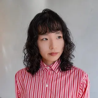 ミディアム パーマ quon RYUYA /レイヤーのヘアスタイル