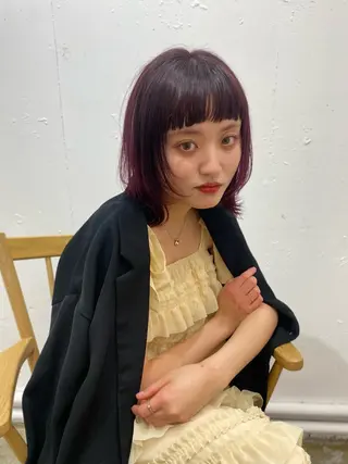 ミディアム 暖色、透明感カラー/ 花🌼のヘアスタイル