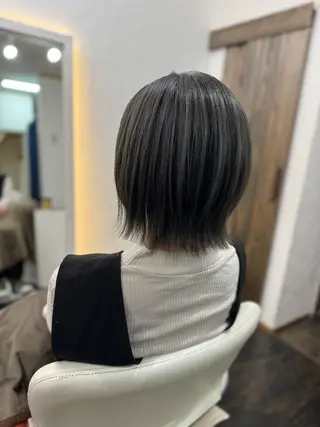 ミディアム カラー hair&make yurau所属・古民家ｻﾛﾝ/みうら あや\ﾏﾝﾂｰﾏﾝのヘアスタイル