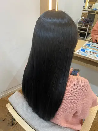 ロング カラー ヘアアレンジ 韓国ヘア sasugaのヘアスタイル
