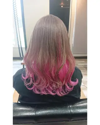 ミディアム カラー ACROあべの店所属・艶カラー/インナー /グラデ/大西小百合のヘアスタイル