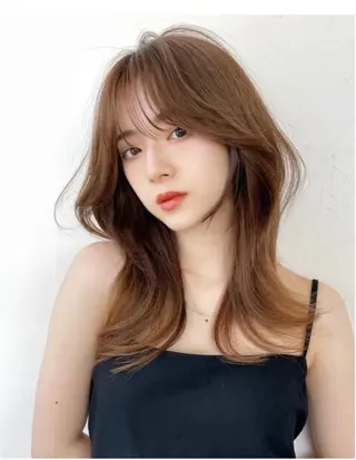セミロング 美髪矯正 大塩幸輝のヘアスタイル