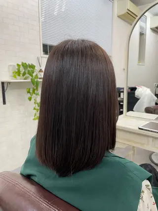 ミディアム カラー 縮毛矯正・髪質改善個室型salon Cannaつくばみどりの美容室【カンナ】所属・Canna honokaのヘアスタイル