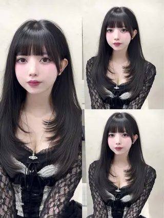 セミロング 韓国🇰🇷レイヤー 透明感/秀瑛🩶のヘアスタイル