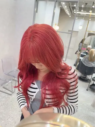 ミディアム karin ボブハイトーンのヘアスタイル