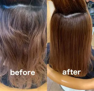 ロング 久米 杏奈のヘアスタイル