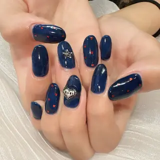 ネイル ネイル/耳つぼ 🖤RIKOのネイルデザイン