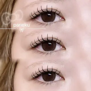 マツエク・マツパ Mell Yuuna ♡パリエク /束感のマツエク・マツパデザイン