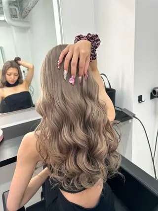 ロング カラー EGO所属・ブリーチカラー💖 rukaのヘアスタイル