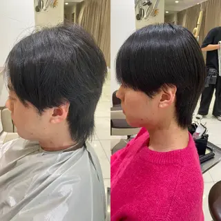 ショート パーマ メンズ縮毛・ 曲がる縮毛矯正のヘアスタイル