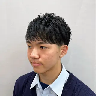 メンズ 押上/ショート・ボブ /パーマ/山口卓朗のヘアスタイル