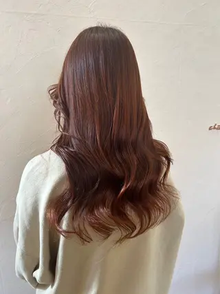 ロング カラー 高石 未唯のヘアスタイル