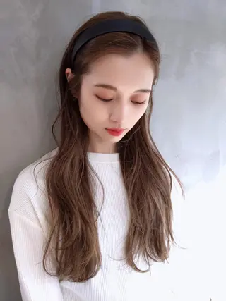 ロング カラー 遠藤 眞実のヘアスタイル