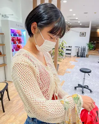 ショート 韓国風デザイン 💐MIZUKI💐のヘアスタイル