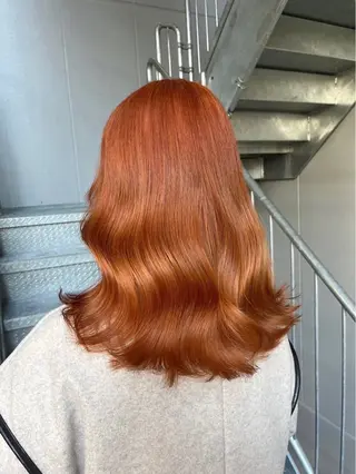 ロング カラー ヘアアレンジ 赤み消しブラウン プロ🐿けんご🐿のヘアスタイル