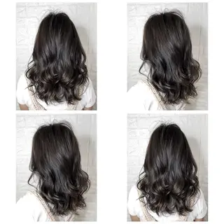 セミロング カラー KIZU 髪質改善 オカルト怪談のヘアスタイル