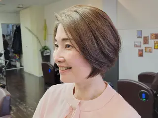 ショート パーマ 遠藤 史秋のヘアスタイル