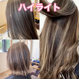 ミディアム カラー KIZU 髪質改善 オカルト怪談のヘアスタイル