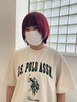 ミディアム カラー ヘアアレンジ JIEN 🌷 sakuraのヘアスタイル