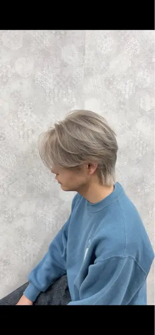 カラー メンズ 韓国ヘア特化💍 tiam💍ブリーチのヘアスタイル