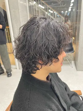 パーマ メンズ メンズモテパーマ💙 fuwaのヘアスタイル