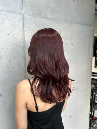 セミロング カラー ヘアアレンジ 🍎艶モテカラー🍎 カリンのヘアスタイル