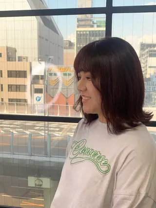 ミディアム 🌶推しカラー RINA🌶´-のヘアスタイル