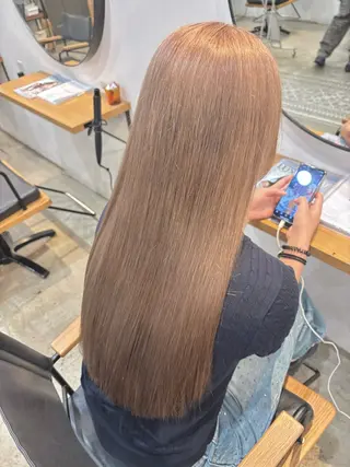 ロング カラー Lolonois梅田 🧚髪質改善カラーのヘアスタイル