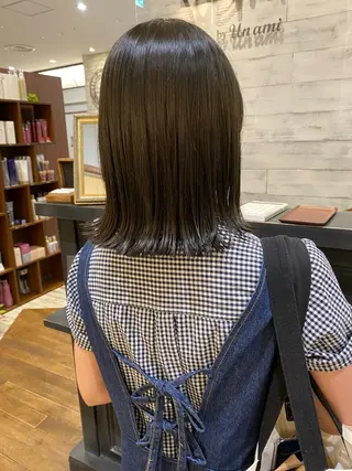 ミディアム 栗原 瑞稀のヘアスタイル