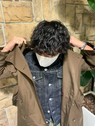 パーマ メンズ 似合わせレイヤーカ ット ʚɞ riiのヘアスタイル