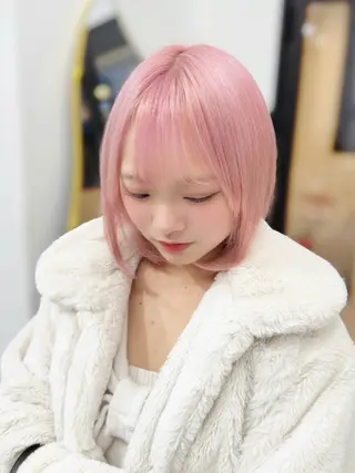 ミディアム 💛ムラ修正ブリーチ 💛YUUのヘアスタイル