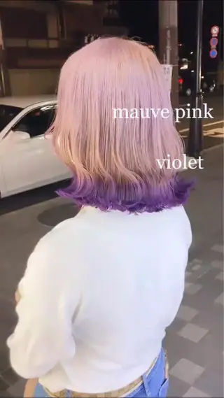 ミディアム カラー Selenehair 三条本店のヘアスタイル