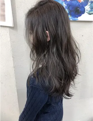 セミロング カラー 髪質改善&韓国風特化 型サロン ミシェリーのヘアスタイル
